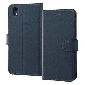 レイ アウト Android One S3 ケース 手帳 シンプル マグネット/ダークネイビー RT-ANS3ELC1/DN