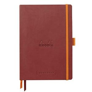 ロディア ノート Rhodiarama ゴールブック A5 ドット方眼罫 240ページ イタリア製合皮カバー ナカラ RHODIA cf117801