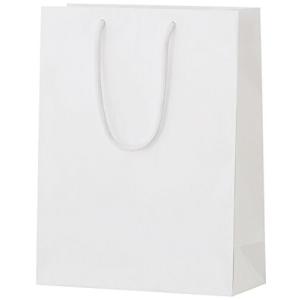 丸玉工業 紙袋 シャイニーバッグ 手提げ袋 Mサイズ 白 10枚