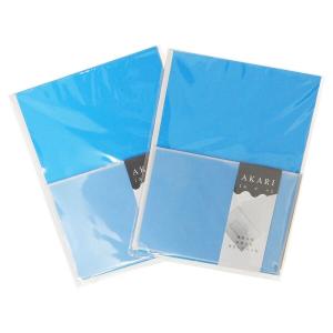 エヒメ紙工 AKARI ビビッドレターセット VVL-B250×2P ブルー 2冊パック