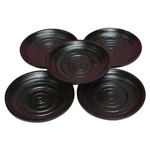 角田清兵衛商店 古代乱筋 木製 茶托 4.2 5枚セット TKC20-5