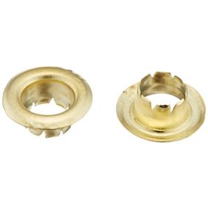 ビッグマン 片面ハトメ 7mm 真鍮メッキ 替え玉100個