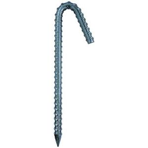 ダイドーハント(DAIDOHANT) (ロープ止め) 異形ロープ止め J型 ( 鉄/ユニクロ ) (呼び径) 6 x (長さ) 150mm (20本入) 1016566