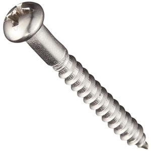 パーツハウス 木ねじ 丸頭 ステンレス 太さ3.8mm 長さ32mm 8本入り×5パック BO-127