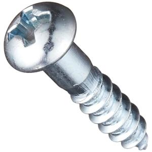 パーツハウス 木ねじ 丸頭 ユニクロメッキ 太さ3.5mm 長さ16mm 17本入り×5パック BO-053