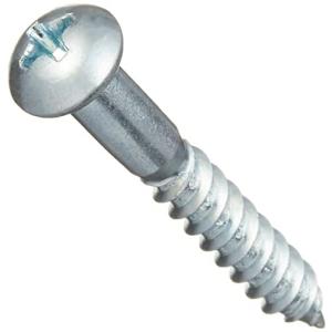 パーツハウス 木ねじ 丸頭 ユニクロメッキ 太さ4.5mm 長さ32mm 8本入り×5パック BO-058