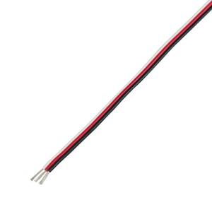 協和ハーモネット 細径3心並列線 KFC 0.1SQX3C リール巻 50m 白/赤/黒