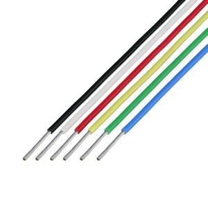 協和ハーモネット ふっ素樹脂電線 FEP 0.75SQ 1mX6色 黒白赤黄緑青