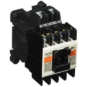 富士電機機器制御 標準形電磁接触器(ケースカバーなし) AC110V SC-03 コイルAC110V 1B