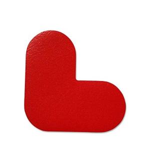 セーフラン 5Sフロア表示ステッカー  レッド 赤 100×100mm 10枚セット 区画表示 5S管理