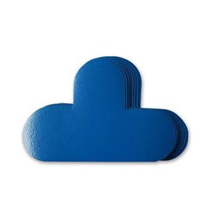 セーフラン 5Sフロア表示ステッカー ブルー 青 100×150mm 10枚セット 区画表示 5S管理