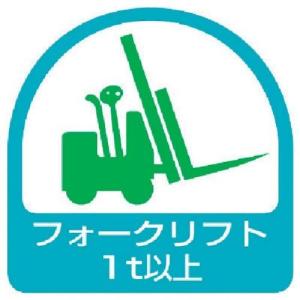 ユニット ステッカー フォークリフト1t以上 2枚1シート 35X35 ユニット