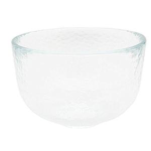 吉谷硝子 耐熱 江戸硝子 かまくら 向付/抹茶椀 無色 槌目調 約直径11.3×高さ7.5cm KK-6130