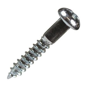 パーツハウス 木ねじ 丸頭 ユニクロメッキ 太さ3.1mm 長さ20mm 23本入り×5パック BO-070