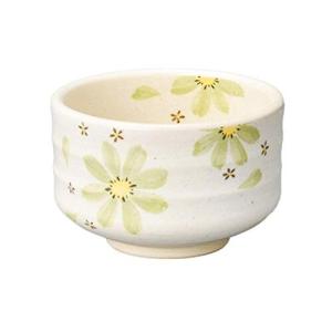 丸好グリーンフラワー抹茶碗