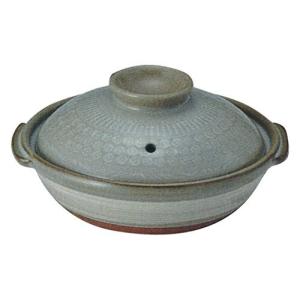 CtoC JAPAN Select 土鍋 グレー 6号浅鍋 18.5cm 0.6L 直火 電子レンジ オーブン 対応 41-24061/2-979678 萬古焼