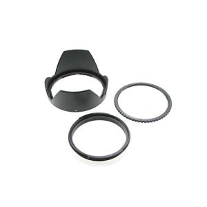 ZEROPORT JAPAN 花形レンズフード 55mm 反転収納OK ねじ込み式 各レンズメーカー対応 ZPJGREENhanten55