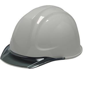 DICプラスチック ヘルメット 電気用対応 透明ひさし スチロールライナー付 SYA-C-SFE-SYAV-A-GY-S