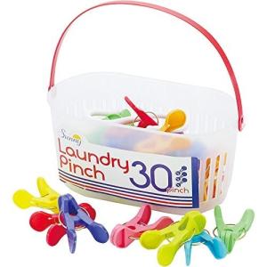 現代百貨 洗濯バサミ SUNNY RAINBOW ランドリーピンチ 30個入 K801RA