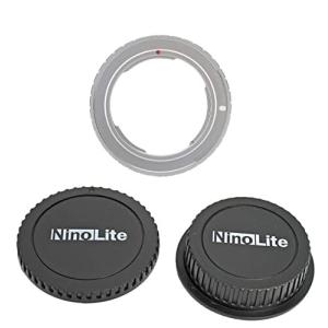 NinoLite 3個セット C/Y-EOS アダプター ＋ キャノン EFレンズ & EOSカメラボディ用キャップ
