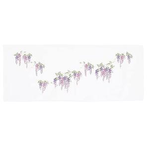 むす美 ガーゼ 手ぬぐい 88cm 藤の花 紫 日本製 60053-150