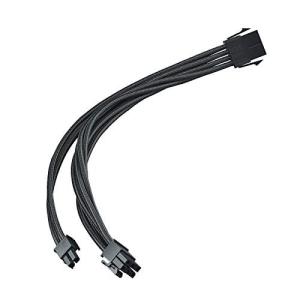 PSU汎用延長スリーブモジュラーケーブル PCIE 6+2Pin SST-PP07E-PCIB ブラック