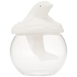 サンアート かわいい雑貨 エコ加湿器 卓上 陶器 気化式 ドーム型 約320ml イルカ 水遊び SAN3719-2 ホワイト