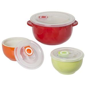 アペックスハート 保存容器 レンジパック 3点 電子レンジ可 マロン トリオセット MR-1272