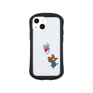 グルマンディーズ くまのがっこう iPhone13 mini/12 mini(5.4インチ)対応 ハイブリッドクリアケース スターリー KG-255