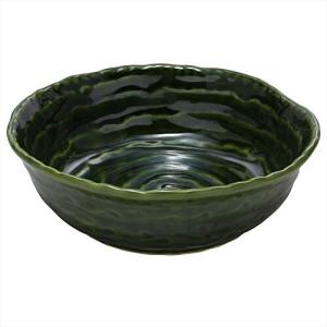 萬古焼 六兵衛 5号 鉢 織部釉 17162