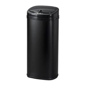 オーエスジェイ センサー全自動開閉式ゴミ箱 45L ブラック 34Lx24Wx73Hcm 手を使わず開けられる