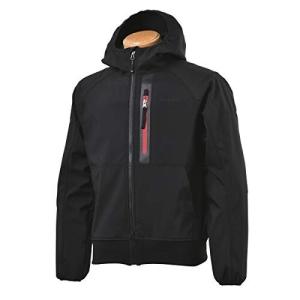 アーバニズム バイク ジャケット ソフトシェル防風パーカー BLACK/RED LL UNJ-088