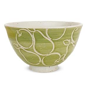 J-kitchens 勲山窯 茶碗 11cm 波佐見焼 日本製 ピアー グリーン 巻