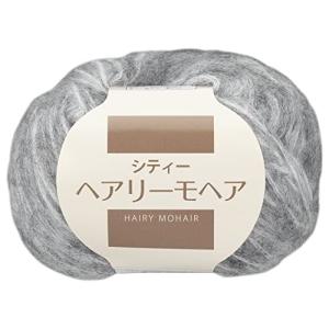 元廣 毛糸 シティヘアリーモヘア 5玉セット Col.3 グレー 312039