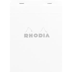 ロディア メモ帳 No.12 80枚 方眼罫 撥水カバー ミシン目入 PEFC認証取得 ブロックロディア ホワイト RHODI