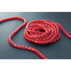 TRUSCO スパイラルチューブ10m 結束径1.5~10.0 赤 TSP3R