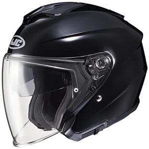 HJC HELMETS バイクヘルメット オープンフェイス BLACK i30 SOLID HJH214