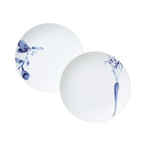 Noritake ノリタケ プレート  直径約18cm 高さ約2.5cm 京香旬彩 藍 電子レンジ対応 食洗器対応 2