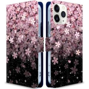 iitrust Zenfone 8 ケース 手帳型 カバー スマホケース スタンド機能 カードホルダー ストラップ穴付き 桜の花wx03