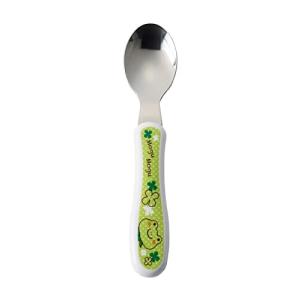 アサヒ興洋 子供用 スプーン 耐熱 かえる グリーン 電子レンジ対応 食洗機対応 日本製 セットで使える 子ども