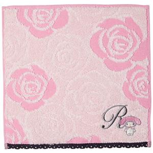 丸眞 サンリオ マイメロディ ミニタオル サンリオ マイメロディ イニシャルローズマイメロR 3005058400 約25×25cm