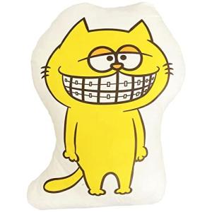 MORIPiLO モリシタ ハリーピーナッツ ダイカット クッション 45×30cm イエロー プリッとChannel