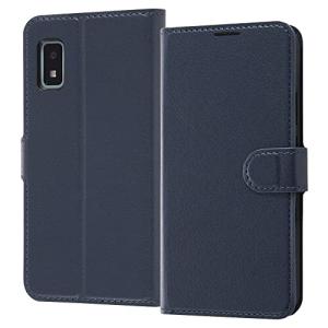 レイ アウト ケース AQUOS wish2 / wish 耐衝撃 手帳 マグネット/ダークネイビー