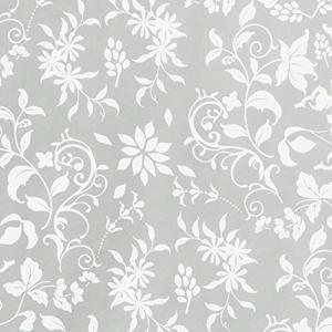 ヘッズ 日本製 包装紙 105×75cm グレー 50枚 全紙 エレガントフラワー HEADS ELF-1WZ