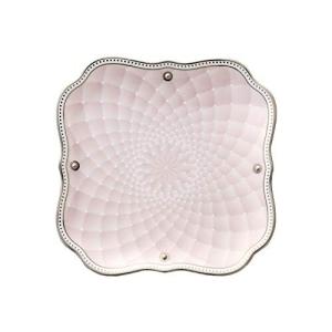 Noritake ノリタケ トレイ 長径約12.5cm 短径約12.5cm 高さ約1.5cm キルティングピンク 1個 キルティングピンク ボ