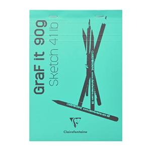 クレールフォンテーヌ メモ帳 スケッチブック クロッキーA6ホワイトペーパー 80枚 無地 ア