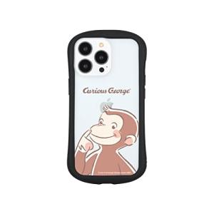 グルマンディーズ おさるのジョージ iPhone13 Pro  対応 ハイブリッドクリアケース ジョージ CG-18B