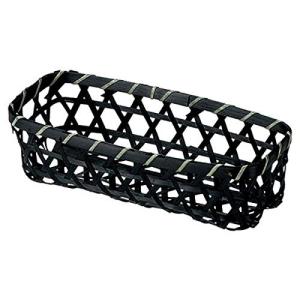ちどり産業 バスケット ブラック 23X10Xh7cm 竹バスケット 08-39BK
