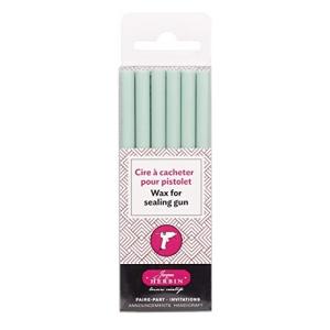 エルバン シーリング スタンプ ワックス ガン用 6本入り 封ろう用 フランス製 ミント HERBIN hb35833