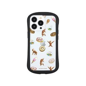 グルマンディーズ おさるのジョージ iPhone13 Pro  対応 ハイブリッドクリアケース スイーツ CG-18A